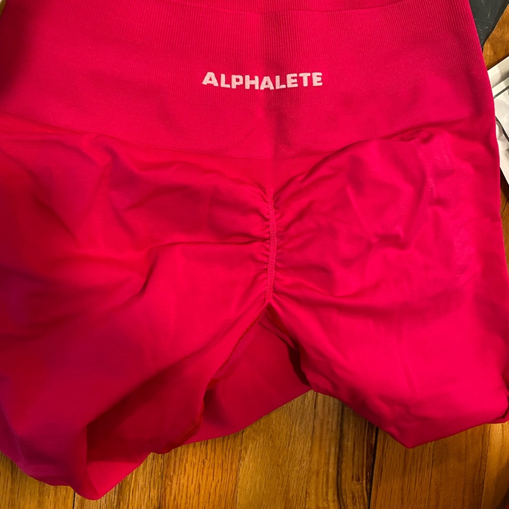 Alphalete Amplify Pink Leggings. Large. New.